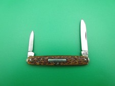 Vintage Empire Winsted CT 2 Blade Bone Folding Pocket Knife USA #272 picture