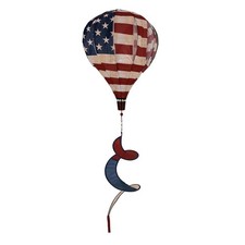 Briarwood Lane Everyday Tea Stained American Burlap Hot Air Balloon Spinner picture
