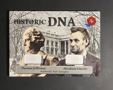 2024 Historic Autographs DNA Hair Relics Abraham Lincoln / Thomas Jefferson 3/5 picture