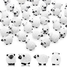 20 Pcs Mini Sheep Figurines Miniature Sheep Tiny Sheep Mini Plastic Sheep Mini R picture