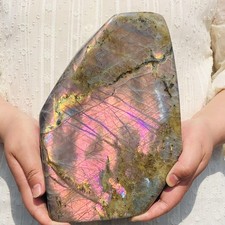 11.06lb Natural Rare Purple Labradorite Quartz Crystal Mineral Specimen Healing picture