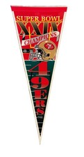 1995 San Francisco 49ers Super Bowl XXIX Champions Team Pennant 12x30  picture