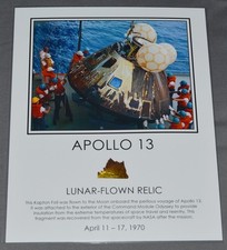 Apollo 13 Space Lunar Flown Kapton Foil Artifact Relic Fragment NASA Moon picture