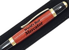 Gift For Mercator World's Best Mercator Present Engraved Pen picture