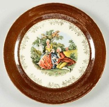 Taylor, Smith & Taylor  2176 Maroon Bread & Butter Plate 726230 picture