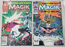 Storm & MAGIK #1 Newsstand & #4 *2 Marvel Comic Books* 1983 X-MEN Limited Series picture