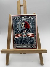 OBAMA 2008 YES WE DID Stickers Original 4