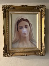 Beautiful Blessed Mary Matted Ornate Gold Frame picture