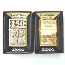 Lot #B Zippo 2 Pcs/Set Gettysburg 150th Anniversary Special Edition 28528 28506 picture