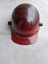 MSA L-11 Vintage Miners Helmet Hat Safety Helmet Size Medium Carbon Fiber Shell picture