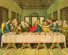 Catholic print picture-  LAST SUPPER SH1  -   8