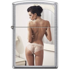Zippo Windproof Pocket Lighter Tight Fit Street Chrome Metal XC387 picture