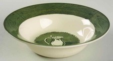 Royal  Colonial Homestead Green Rimmed Cereal Bowl 7510242 picture