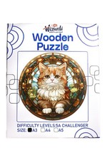 Royal Cat- Jigsaw Wooden Puzzle by Wizardi F07N9-33 picture