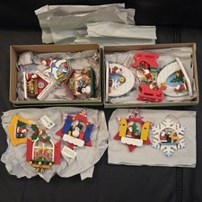 NWT Lot of 12 Holzkunst Christian Ulbricht German Wooden Christmas Ornaments NEW picture