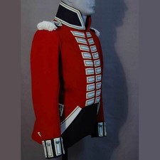 British Napoleonic Redcoat Officer Jacket – Vintage Uniform Coatee Tunic Replica picture