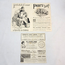 Vintage Pears’ Soap Magazine Advertisement Antique Bath Art Victorian Style picture