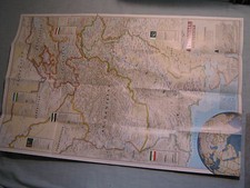 AFGHANISTAN AND PAKISTAN WALL MAP National Geographic December 2001 picture