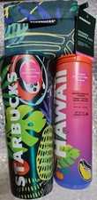 3pk Starbucks Hawaii exclusive tropical fruit hot & cold stainless tumblers +Bag picture