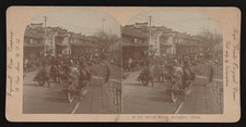 Photo:Shanghai China 1903 Street Scene Stereo View picture