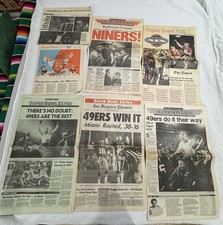 Vintage San Francisco 49ers Newspaper Lot 6 January 1985 Super Bowl Champion 80s picture