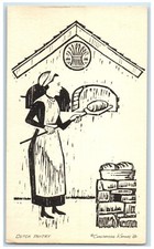 1964 Dutch Pantry Woman Baking Bread Endwell New York NY Vintage Postcard picture