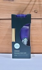 Starbucks UW University of Washington Huskies 24 Oz 5 Cold Cups Straws Lids NIB picture