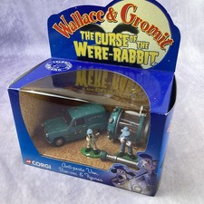Wallace and Gromit CORGI Curse of the Were Rabbit Limited Ed. Van Figures Set picture