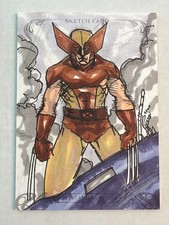 2018 Upper Deck Marvel Masterpieces Wolverine Sketch Card 1/1 John Johnston picture
