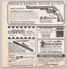 Ruger & Colt Guns J & G Sales Arizona Scopes 1983 Vintage Print Ad picture