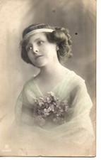 B5-66217. RPPC Real Photo Post Card British circa 1905 Lovely Edwardian Woman picture