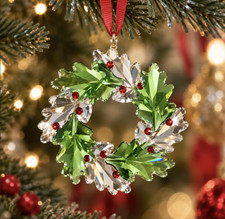 Swarovski 2026 Holiday Exquisite Wreath Christmas Crystal Ornament #5764752 NIB picture