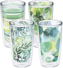 Tervis Yao Cheng Green Crystal Made in USA Double Walled 16 Ounces, Clear picture