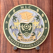 MLC Master Leader Course NCOLCoE Sergeant Major Challenge Coin W#23 picture