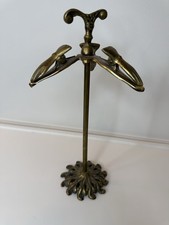 Vintage Brass Hand Clip Stand 11” Victorian Style Glove Holder Made In Japan picture