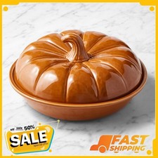 Williams Sonoma Pumpkin Covered Pie Dish, NEW, FREESHIPPING picture