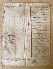 RARE 1759 FRENCH VELLUM NOTARIAL MANUSCRIPT BOOKLET 12p+2 LOUIS XV picture