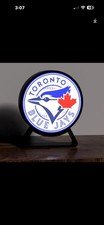 Toronto Blue Jays Collectible Table Lamp, Blue/White/Red Plastic picture