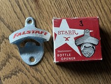 Falstaff Brewing Corporation Wall mounted bottle opener Starr X brand Brown mfg  picture