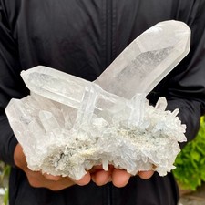 1.94LB  A+++ Natural white Crystal Himalayan quartz cluster /mineralsls Specimen picture