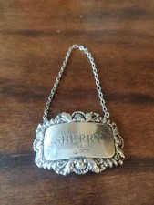 Vintage Silver Hallmarked 1981 Francis Howard London sherry decanter Silver picture