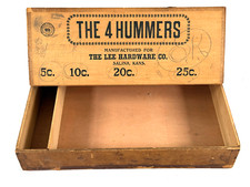 RARE 1920s H.D. Lee Hardware 4 Hummers Lock Store Advertising Display Salina KS picture