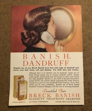 Vintage 1960’s Breck Banish Shampoo Magazine Ad 0C24 picture