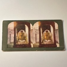Independence Hall Liberty Bell Philadelphia PA Antique Stereoview Card 5H6-4 picture