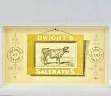 Dwight's Cow Brand Victorian Trading Trade Card Antique picture