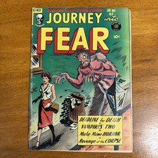 Journey Into Fear 17 Scarce Superior Comics Pre-Code Horror 1954 Vampire  picture