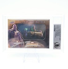 2018 UD Marvel Thanos Signed Auto Josh Brolin Strip Mined Metals SMM14 Beckett  picture