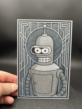 Bender From Futurama - 3d Printed Art Deco Portrait picture