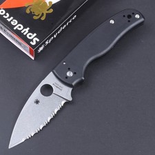 Shaman Black G10 Handle Heavy Duty High Weight Tactical Hunting Pocket Knife picture