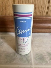 VTG Avon 1981 Fancy Feet Double Action Talc Deodorizer Powder 3.5 oz picture